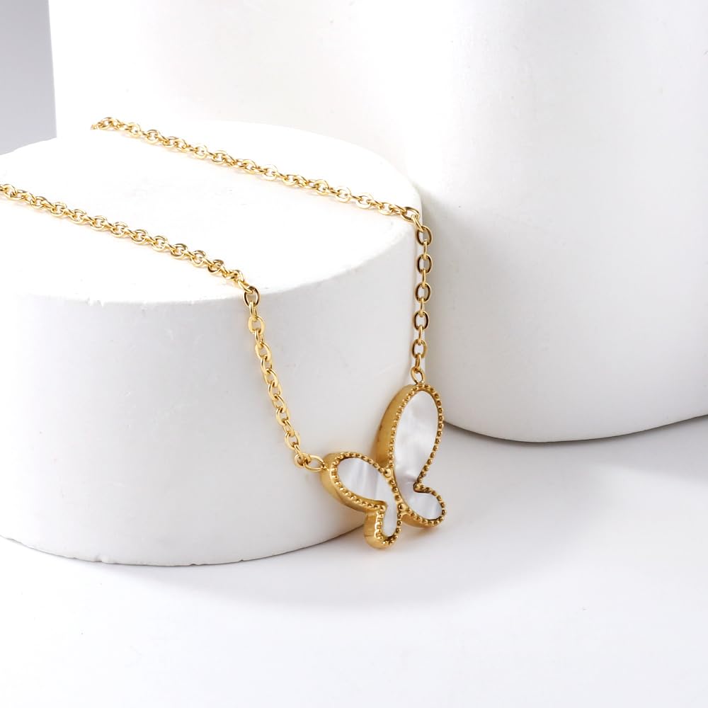 18K Gold Plated Butterfly Necklace