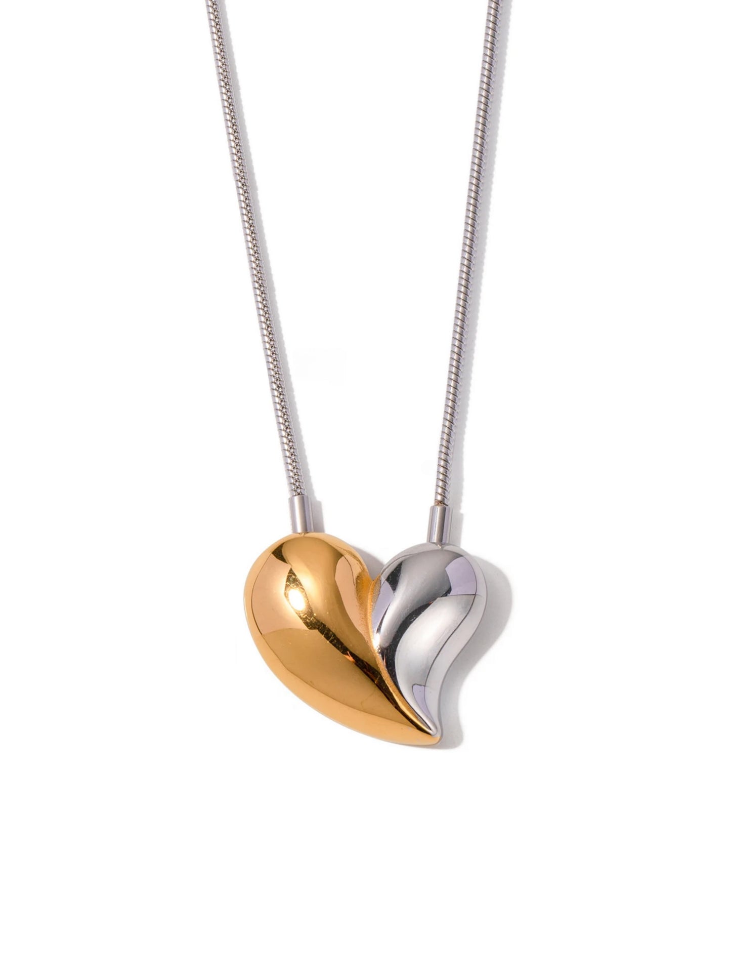 18K Gold Plated IG Style Heart Shape Necklace