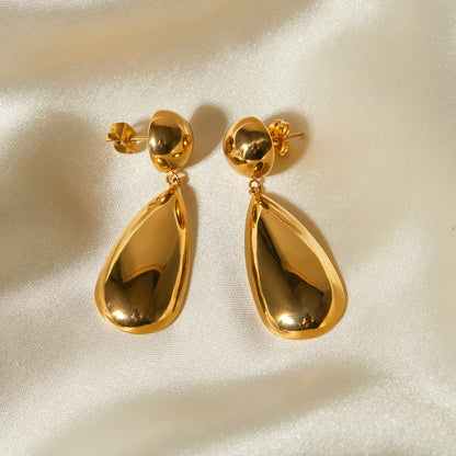 18K Gold Plated Water Droplets Earrings