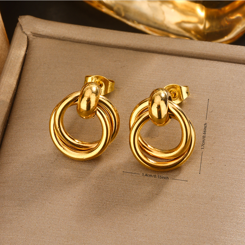 18K Gold Plated Knot Earrings