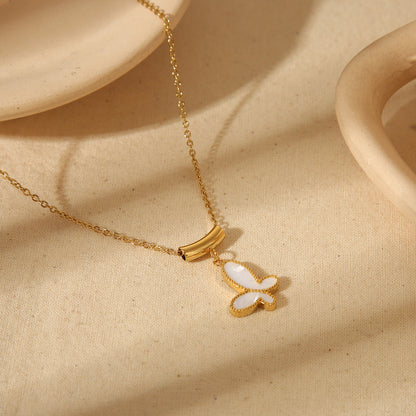 18K Gold Plated Butterfly Necklace