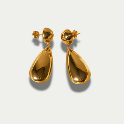 18K Gold Plated Water Droplets Earrings