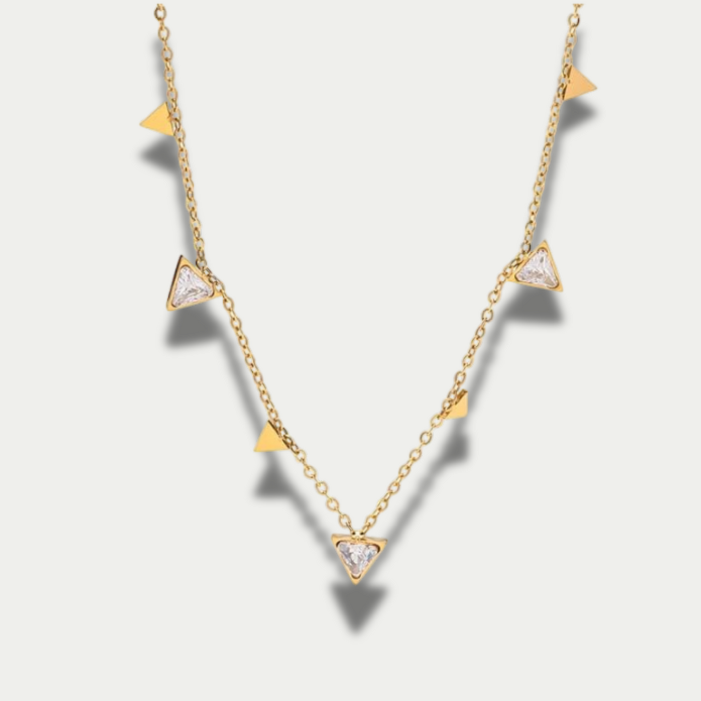 18K Gold Plated Triangle Necklace