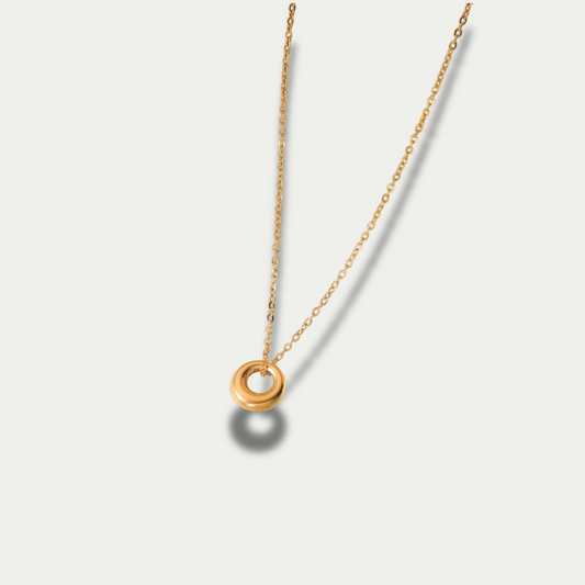 18K Gold Plated Simple Pendant Necklace