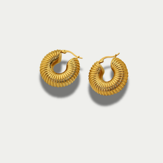 18K Gold Plated Retro Earrings