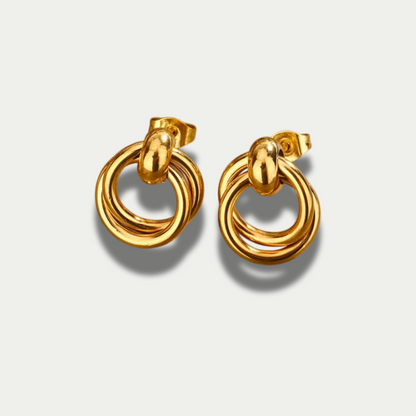 18K Gold Plated Knot Earrings