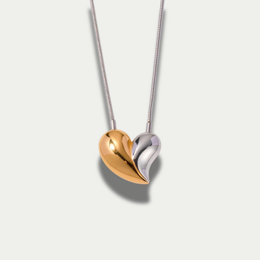 18K Gold Plated IG Style Heart Shape Necklace