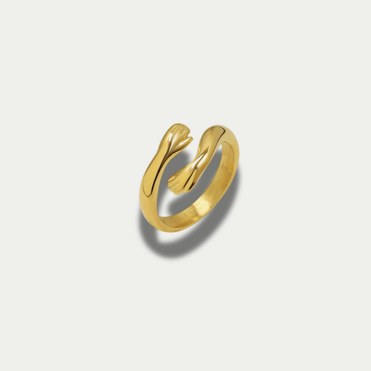 18K Gold Plated Hugging Ring