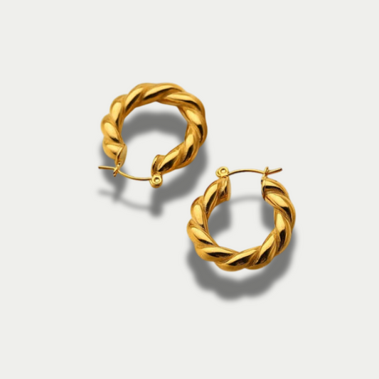 18K Gold Plated Breaded Earrings