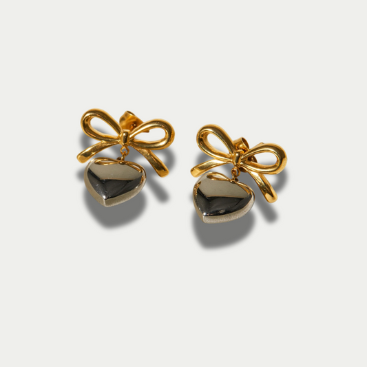 18K Gold Plated Bow Knot Earrings