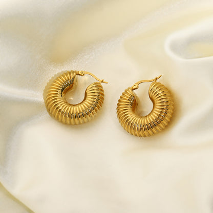 18K Gold Plated Retro Earrings