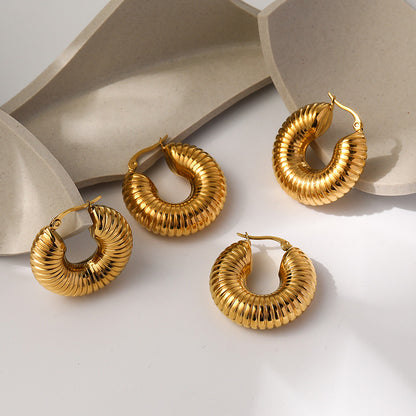 18K Gold Plated Retro Earrings